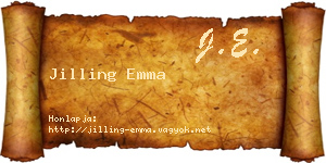 Jilling Emma névjegykártya