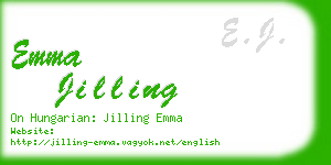 emma jilling business card